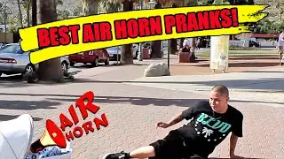 BEST AIR HORN PRANKS - With Hidden Cam