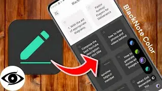 How To Change The Color Of The Blacknote notepad  (The  Best Note App For Students And Professional)