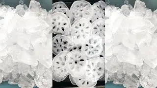 ASMR HARD ICE EATING / CRUSHED ICE / THIN ICE / ICE CUBE