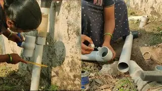 PVC Pipe fitting video - women  PVC pipe fitting video