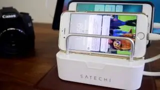 Satechi 6-Port Customizable Media Organizer Desktop Charging Station