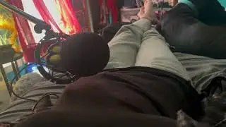 POV Relaxing stomach gurgles ~ ASMR ~ covered belly breathing & expanding