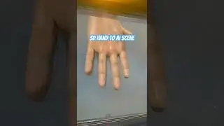 3d Hand + AI Art Mashup