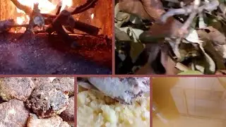 Обстрелы......сирены....... нервы.. Топим веточками. Вкусные рисовые котлеты, компот.