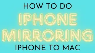 iPhone Mirroring Hands On! (How to use!!)