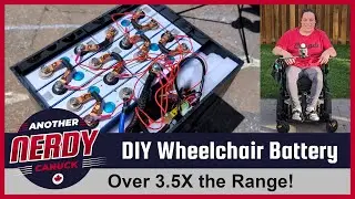 DIY Wheelchair Battery gives 3.5X more Range!