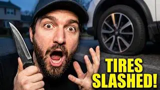 Slashing Car Tires Prank