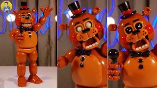 I MADE TOY FREDDY WITH CHANGEABLE EYES😧😧(FNAF2/UCN/FNAF AR) PORCELAIN SCULPTURE