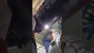 overhead welding skill! #shortsfeed #shorts #shortsvideo #viral #weldingtricks