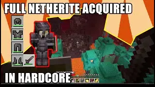 Crafting Full Netherite, and Finding a Bastion - Minecraft Hardcore 1.19.2