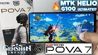 GENSHIN IMPACT Game Test on Tecno Pova 7 [8/256] | HELIO G100 Ultimate PERFORMANCE? PLAYABLE??