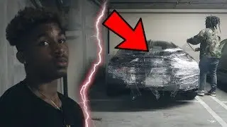 SARAN WRAP CAR PRANK ON PONTIACMADEDDG !!! **PRANK WARS**