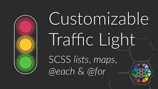 Customizable traffic light with CSS (SASS @each/@for)