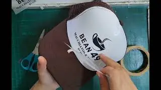 DTF PRINT ON SUBLI NET CAP - using compact heat press