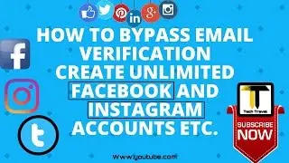 How to bypass email verification of facebook/instagram/twitter etc.