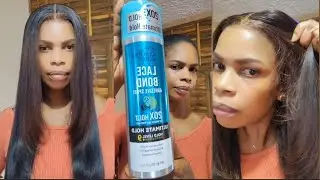 Melt your lace wig like a pro || No glue frontal wig install || protect your edges || Glueless wig