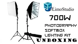LimoStudio Softbox Lighting Kit Unboxing Timelapse