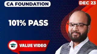 101% Pass CA Foundation June 24 | How to Crack CA Foundation in First Attempt | ICAI Exams 2024