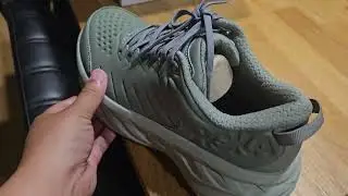 New HOKA Bondi SR in Olive Haze / Barley Color