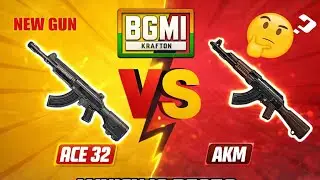 AKM vs ACE32 Headshot & Body Damage Test 😈 BGMI