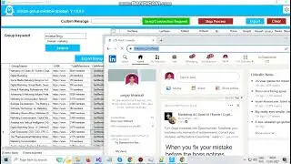 Linkedin group member scraper and connection request sender