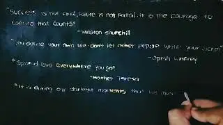Life changing motivational quotes || Handwriting in a blackboard || Infinite alpha