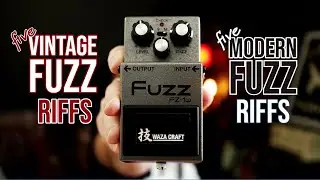 5 Vintage Fuzz Riffs and 5 Modern Fuzz Riffs | BOSS FZ-1w Fuzz (Pedal Demo)