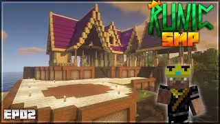 S2 Episode 2: An Elven Starter House! | Minecraft Runic SMP
