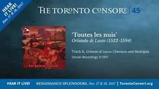 Toutes le nuis - Orlando di Lasso
