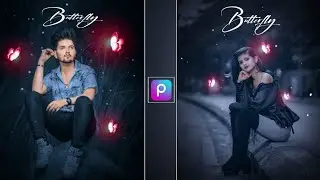 New Butterfly photo editing in picsArt | Glowing butterfly photo editing | PicsArt photo editing