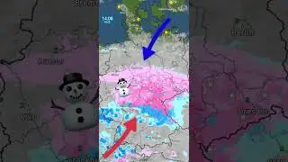 Luftmassengrenze mit viel Schnee im Bergland quer über Deutschland! 