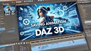 Save animation to your content library in Daz3D