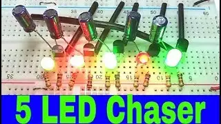 LED Chaser: How to make LED chaser circuit using transistor.