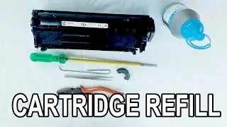 HP Cartridge Refill | 12A Cartridge Refill | How to refill cartridge | कार्ट्रिज रिफिल  कैसे करे