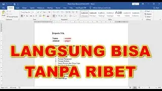 Kupas Tuntas | 20 Menit Mahir Ms Word 2019 Langsung Praktek