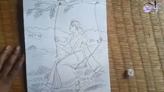 Scenery drawing | Easy scenery drawing step by step