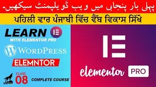 Designing Custom WordPress Websites with Elementor Pro - Punjabi Tutorial - Lecture 8