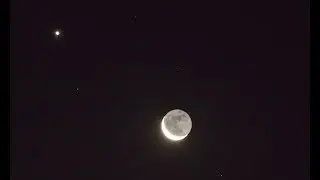Congiunzione Luna / Venere  e luce cinerea. 19 agosto 217  