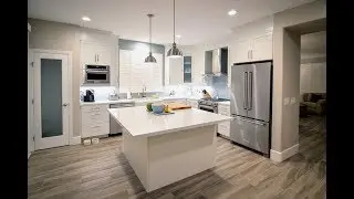 Kitchen Remodel # 25, Modern and Bright White, in Corona, CA.