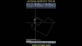 Adding Rotated Dimension in AutoCAD #shorts