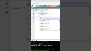 Factorial of a Number using Recursion  in Python 💻 | Python Programs 📚| Practice Coding 🎯