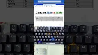 This Hidden Shortcut Converts Text to a Table Instantly – No One Uses It! 