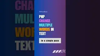 PHP strtr() Function: How to change Multiple Words in Text 