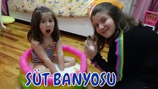 Havuzda Süt Banyosu Yapma | Nehir Süt Banyosu Yaptı |Sütlü Havuz Keyfi İçin Havuz Kurduk