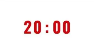 🎯 20-Minute Stopwatch Timer | No Music | Simple & Clear Countdown 