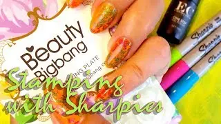 ✍️🦋Stamping Holo Butterflies with Sharpies!🦋✍️