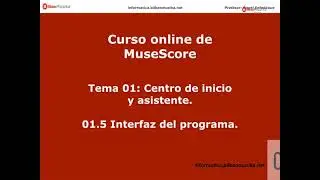 Curso de MuseScore 01 5 Interfaz del programa