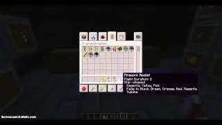 How to make fireworks in minecraft.