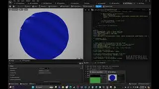 UE5 - Post process spherical ocean shader