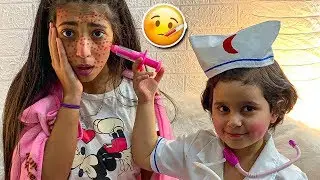 منى صارت دكتورة وعالجت شهد😱